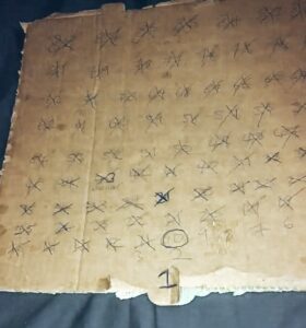 Farm Work Countdown 88 days of farm work - Cardboard cut out with numbers up to 88 crossed off